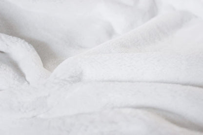 White Psalm 91 Throw Blanket | Soft, Luxurious Faux Fur